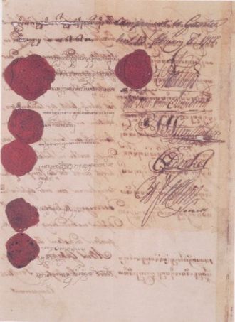 Naskah Perjanjian Giyanti 1755