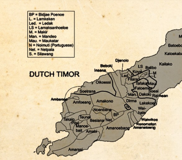 Kerajaan-kerajaan di Timor barat, 1900 M
