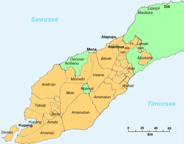 Kerajaan-kerajaan di Timor barat, 1911