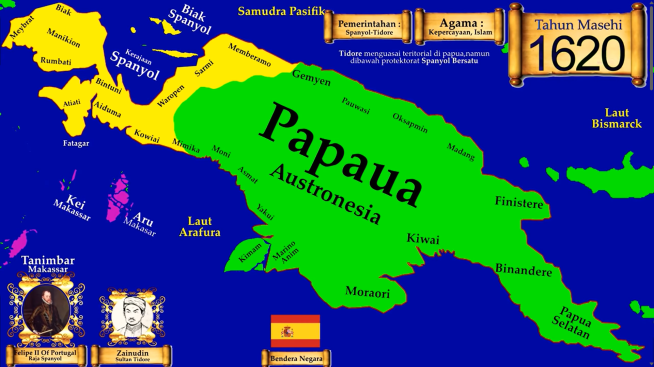 Papua, 1620 M